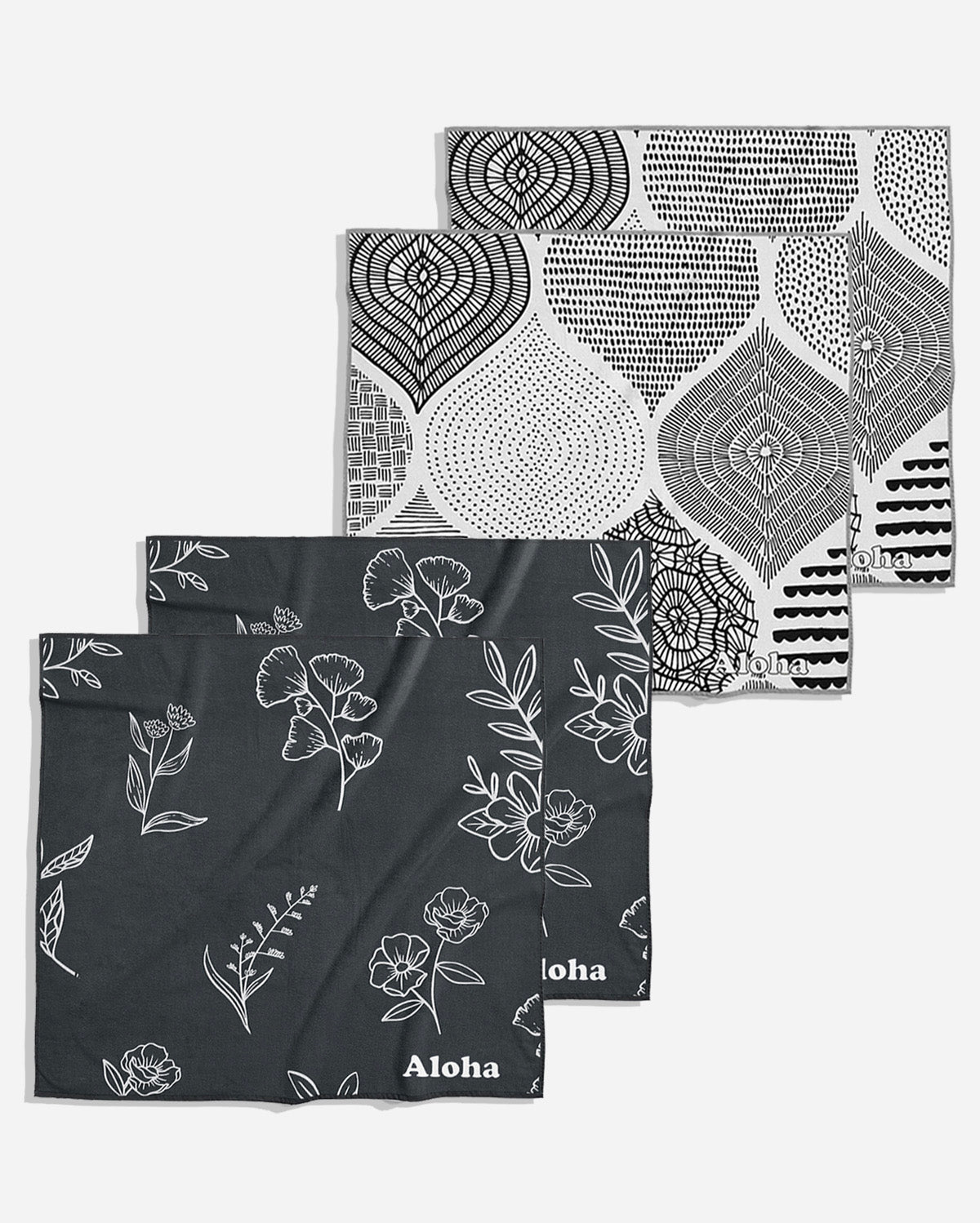 Linges de nettoyage Jardin et Ambition | Ensemble de 4