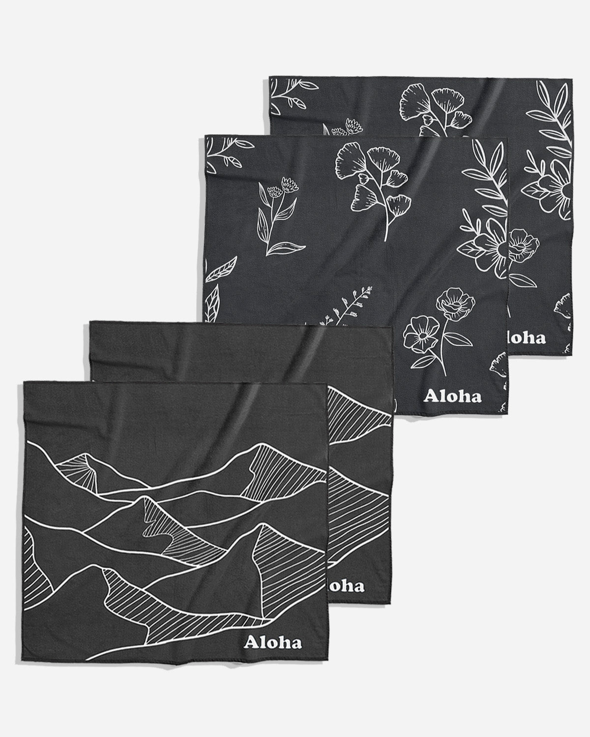 Linges de nettoyage Jardin et Montagne | Ensemble de 4