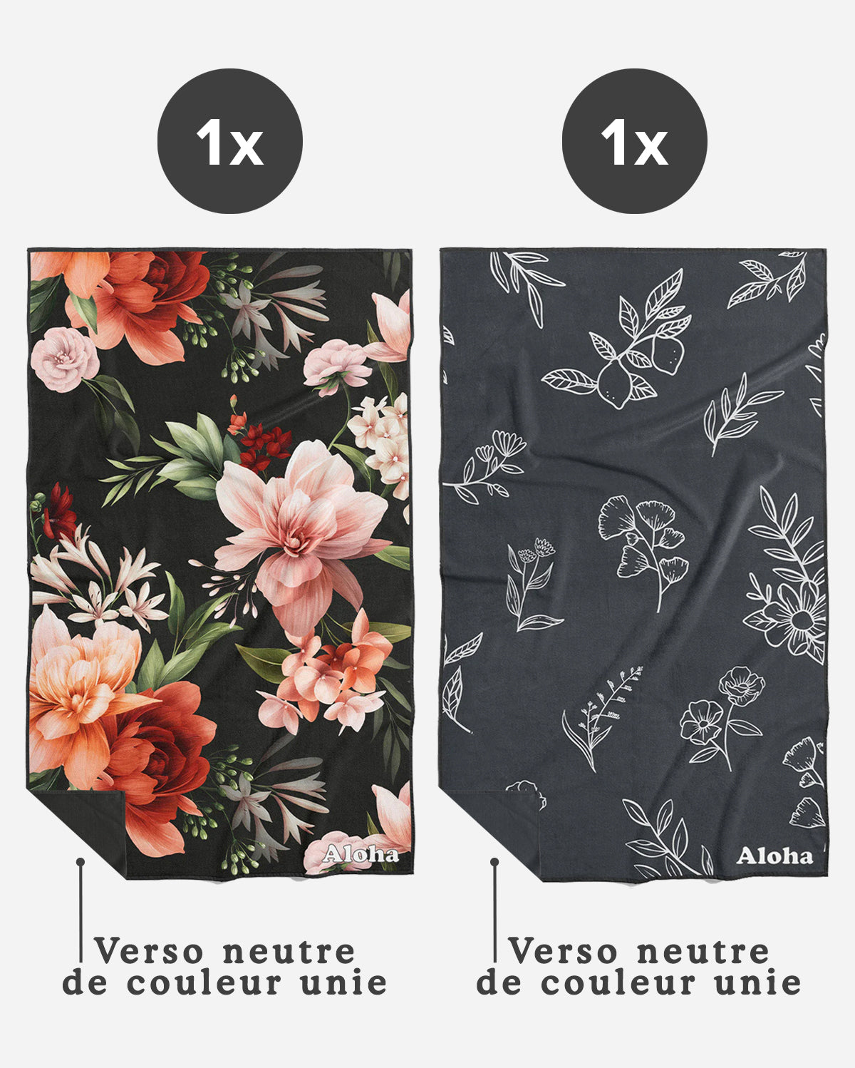 Linges à vaisselle Floral et Jardin | Duo mixte