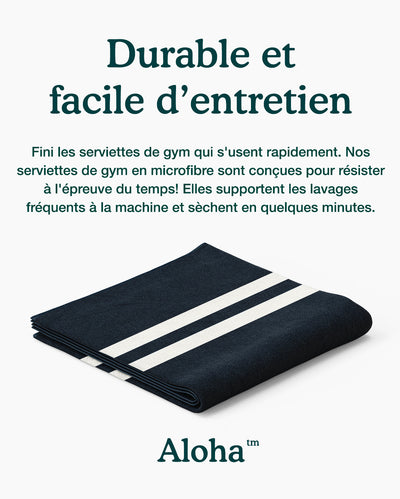 Serviettes de Gym Stripe | Ensemble de 2