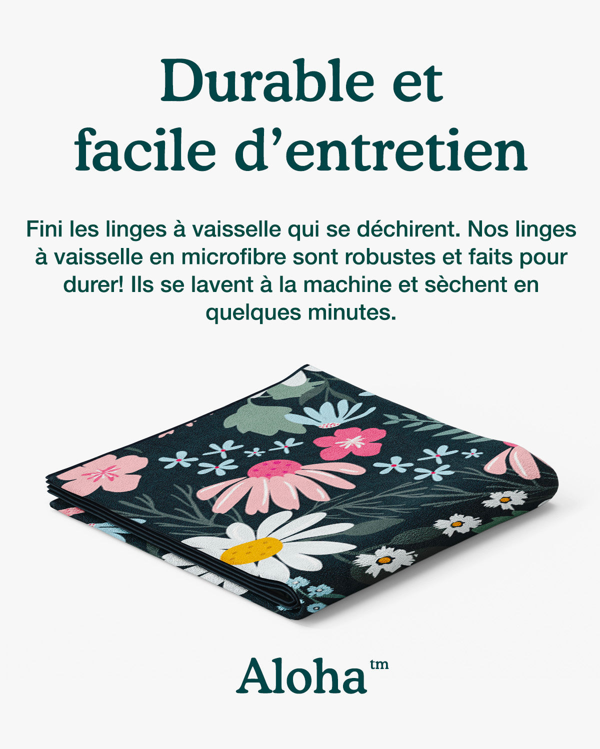 Linges à vaisselle Jardin de nuit et Forêt | Duo mixte