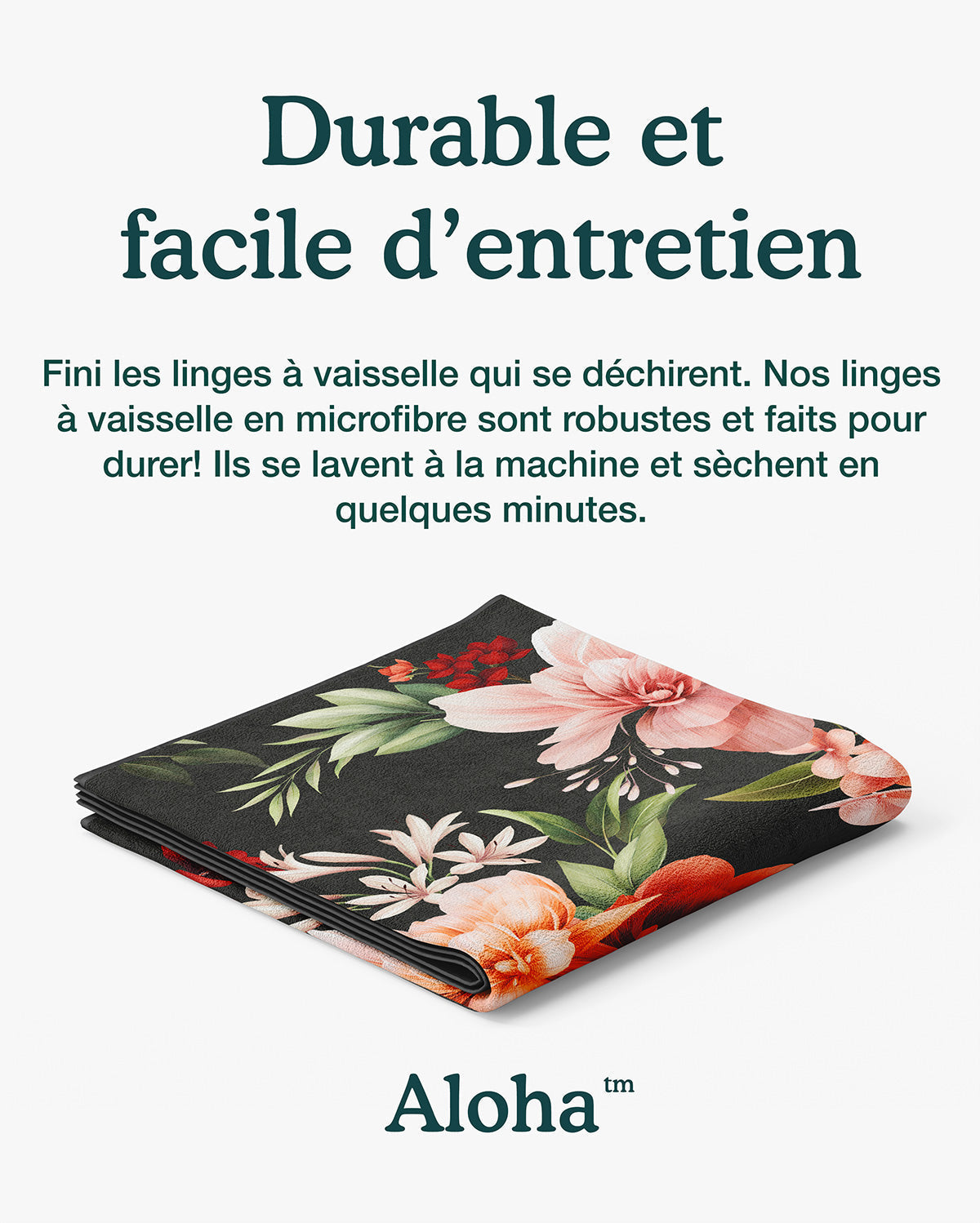 Linges à vaisselle Floral et Jardin | Duo mixte