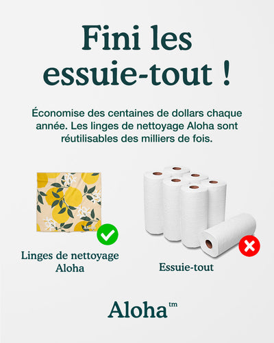 Linges de nettoyage Mixte | Ensemble Écono de 10