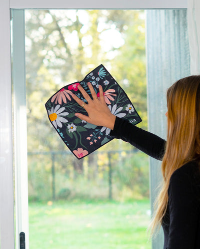 Linges de nettoyage Floral et Jardin de nuit | Ensemble de 4