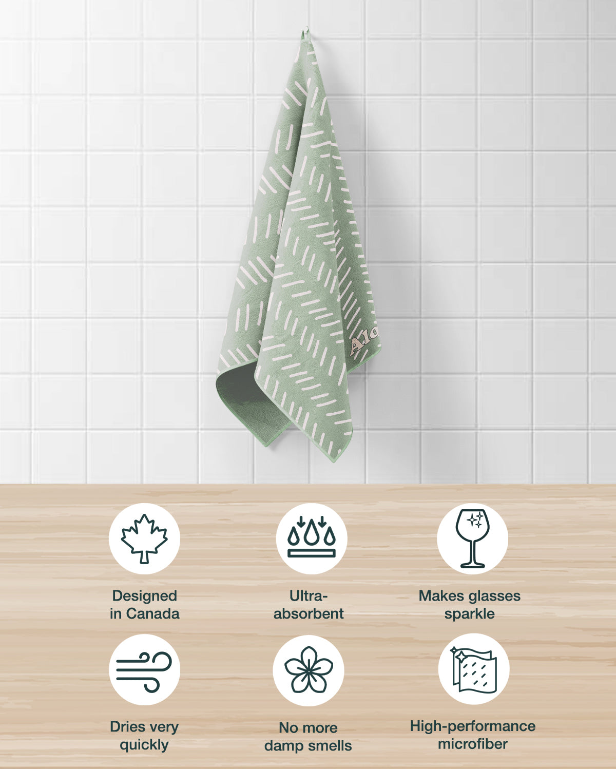 Kitchen Towels Matcha | Set of 3