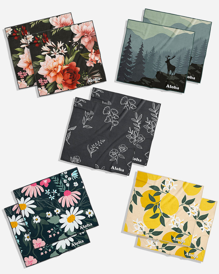 aloha Mixed Reusable Paper Towels | 10-Pack Value Set – Aloha Towels